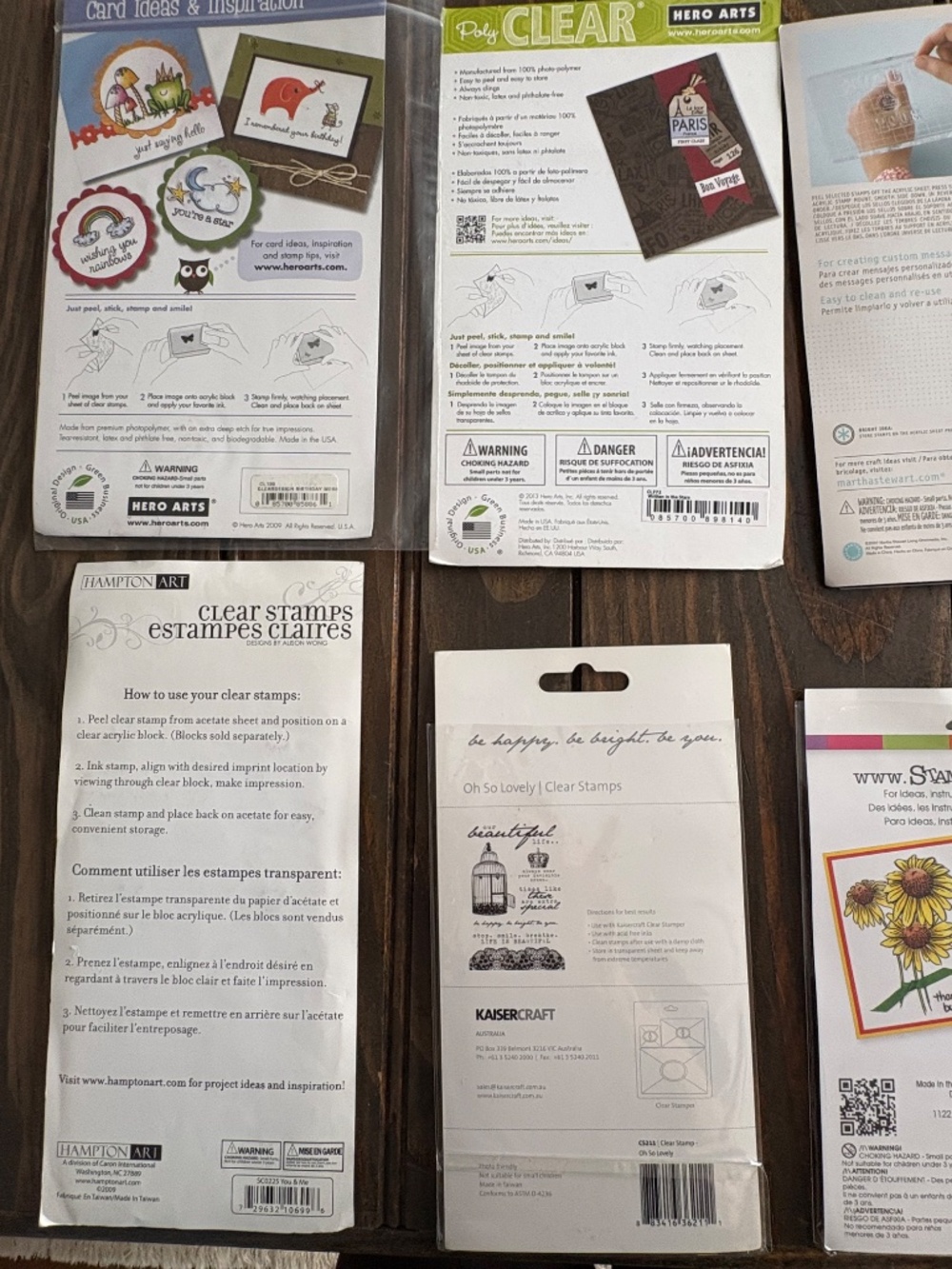 Lot of Clear stamps - 16 Sets - Hero Arts - Stampendous - Martha Stewart & More - Picture 7 of 10